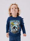 NMMJOLLY JURASSIC LS TOP NOOS SKY - dark denim