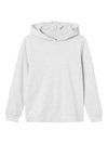 NLNNIZU LS BRU SWEAT W. HOOD NOOS - light grey melange