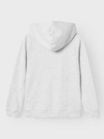 NLNNIZU LS BRU SWEAT W. HOOD NOOS - light grey melange