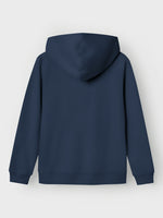 NLNNIZU LS BRU SWEAT W. HOOD NOOS - navy blazer