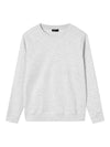 NLNNIZU LS BRU O-NECK SWEAT NOOS - light grey melange