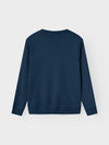 NLNNIZU LS BRU O-NECK SWEAT NOOS - navy blazer