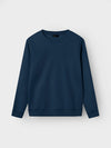 NLNNIZU LS BRU O-NECK SWEAT NOOS - navy blazer