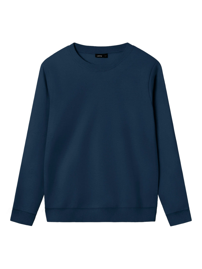 NLNNIZU LS BRU O-NECK SWEAT NOOS - navy blazer