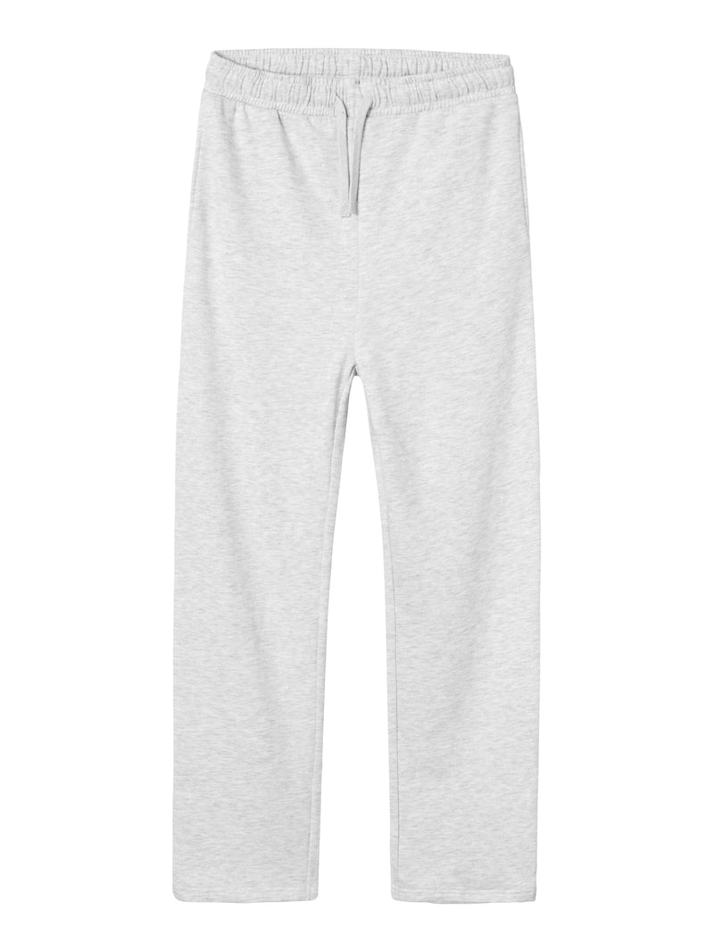 NLNNIZU BRU STRAIGHT SWEAT PANT NOOS - light grey melange