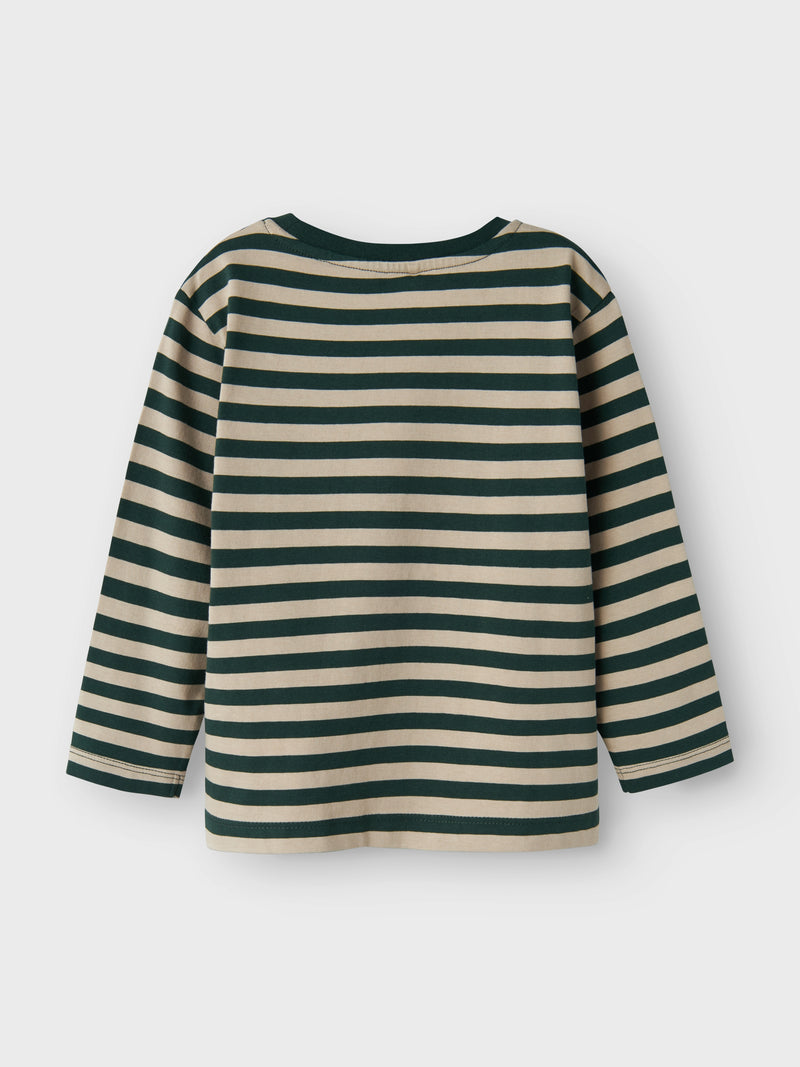 NMMSALMO NREG LS TOP NOOS -Pure Cashmere Y/D STRIPE