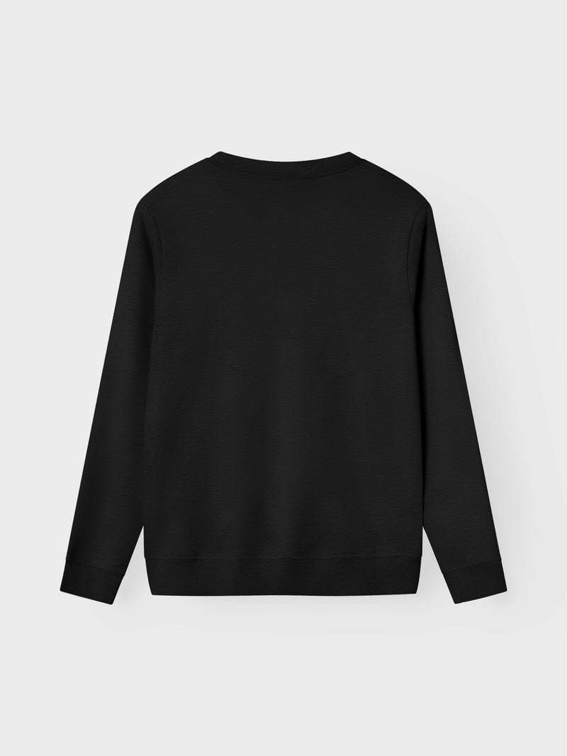 NLNNIZU LS BRU O-NECK SWEAT NOOS - black