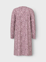 NKFNIGHTGOWN LS MAUVE FLOWER NOOS