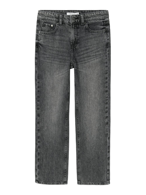 NKMRYAN STRAIGHT JEANS - Dark grey