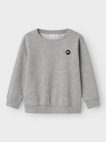 NMMVIMO LS SWEAT BRU NOOS - grey melange