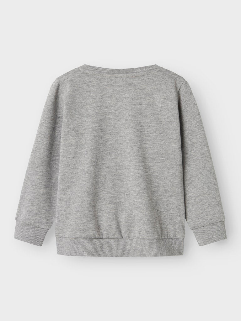 NMMVIMO LS SWEAT BRU NOOS - grey melange