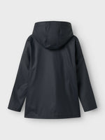 NLNDRY10 LONG RAIN JACKET FO - Dark Saphire