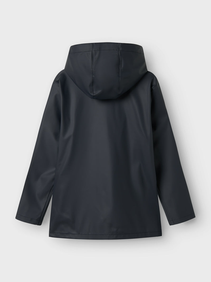 NLNDRY10 LONG RAIN JACKET FO - Dark Saphire