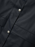 NLNDRY10 LONG RAIN JACKET FO - Dark Saphire