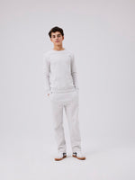 NLNNIZU BRU STRAIGHT SWEAT PANT NOOS - light grey melange