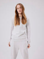 NLNNIZU LS BRU O-NECK SWEAT NOOS - light grey melange