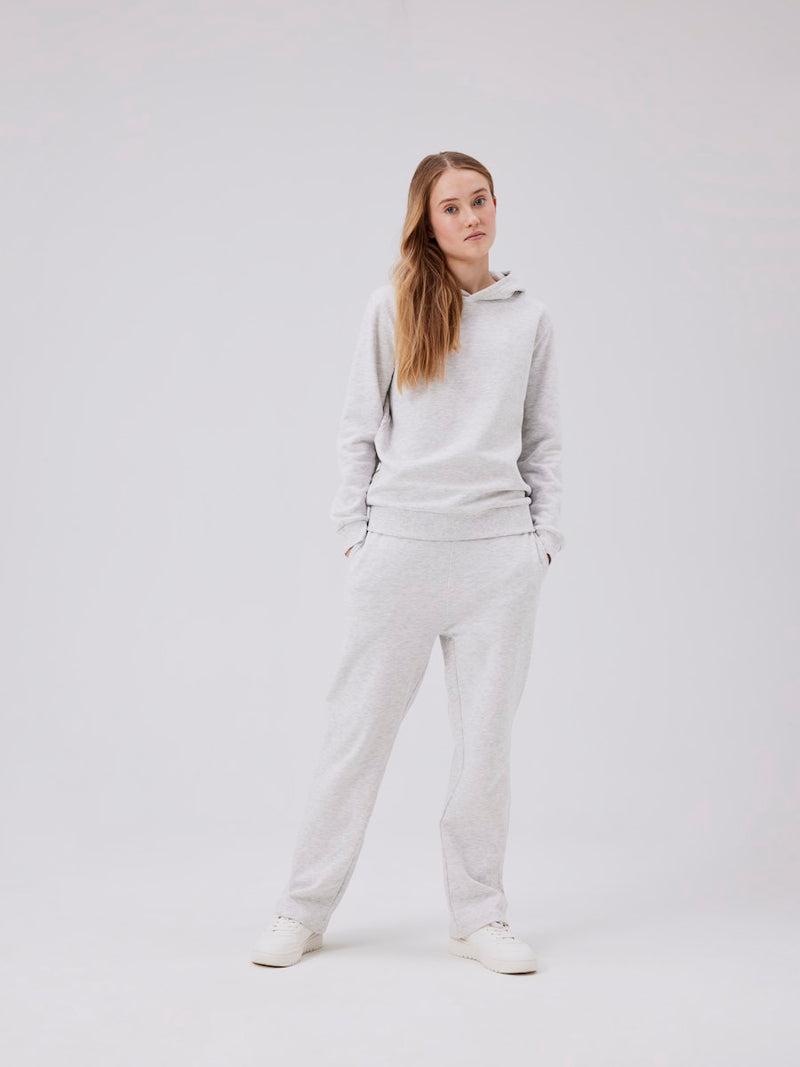 NLNNIZU LS BRU O-NECK SWEAT NOOS - light grey melange