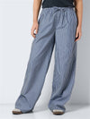 NMPHILO HW STRING WIDE LEG PANTS FWD WVN