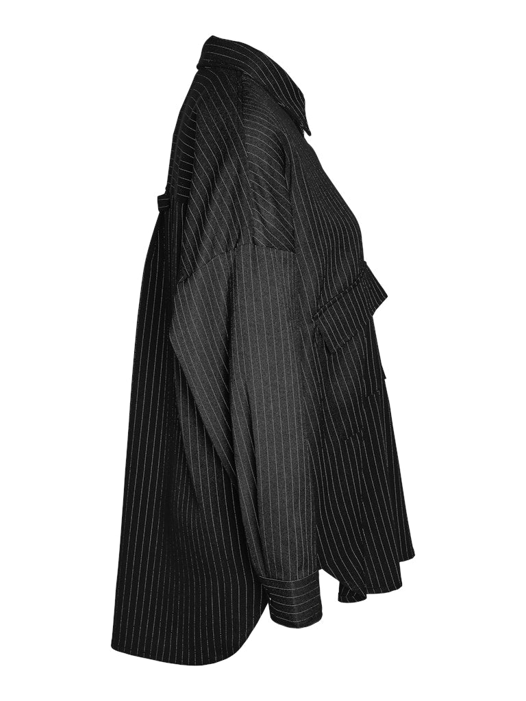 NMDALLAS L/S PINSTRIPE OVERSHIRT FWD