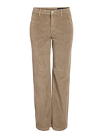 NMCORD YOLANDA NW WIDE LEG CORDUROY - Silver Mink