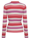 NUBERRY STRIPE PULLOVER - Teaberry