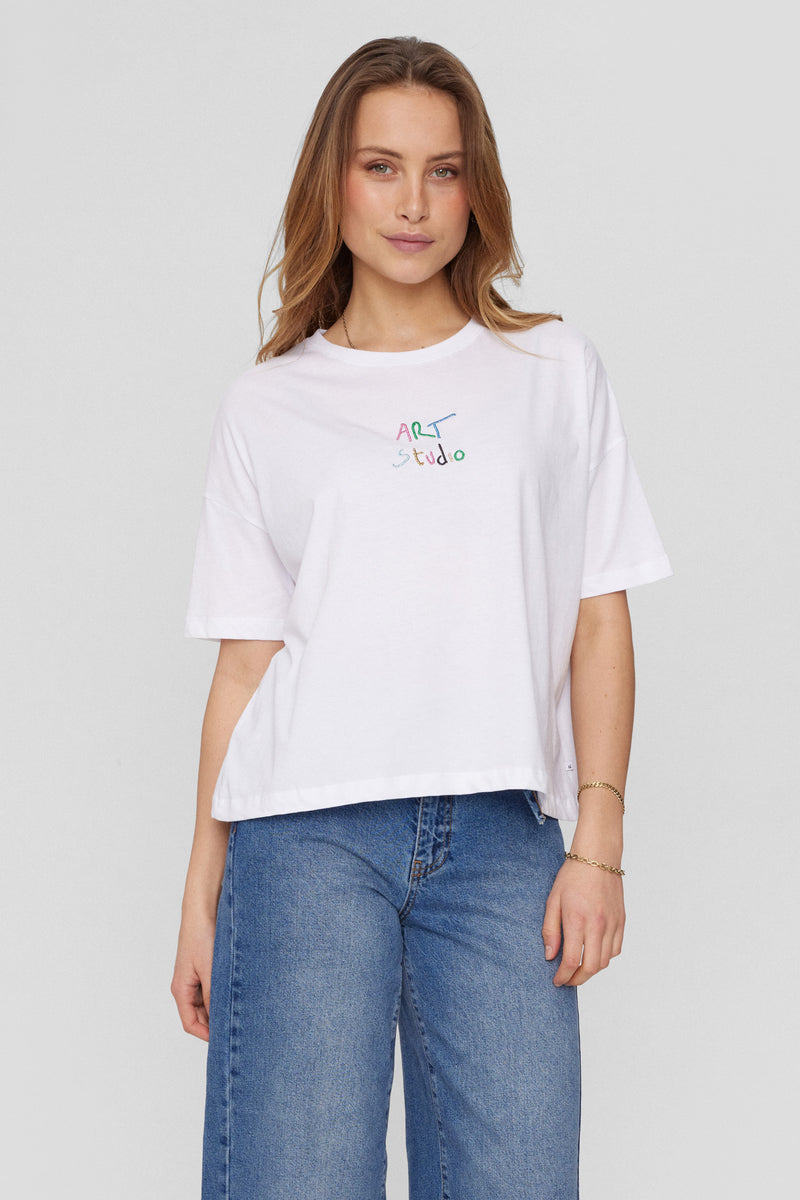 NUART T-SHIRT - bright white