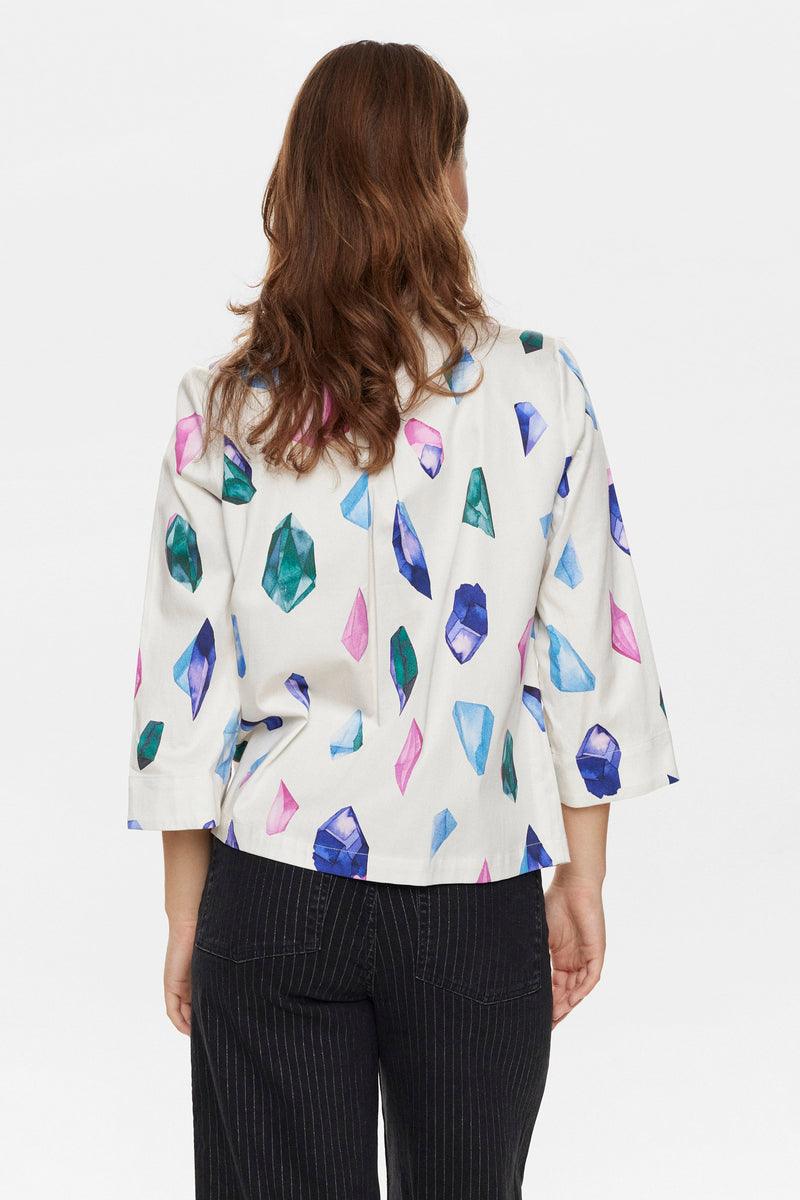 NUCRYSTAL BOW TIE SHIRT