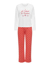 ONLCHRISTMAS L/S SET NIGHTWEAR ACC - High Risk Red