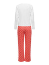 ONLCHRISTMAS L/S SET NIGHTWEAR ACC - High Risk Red