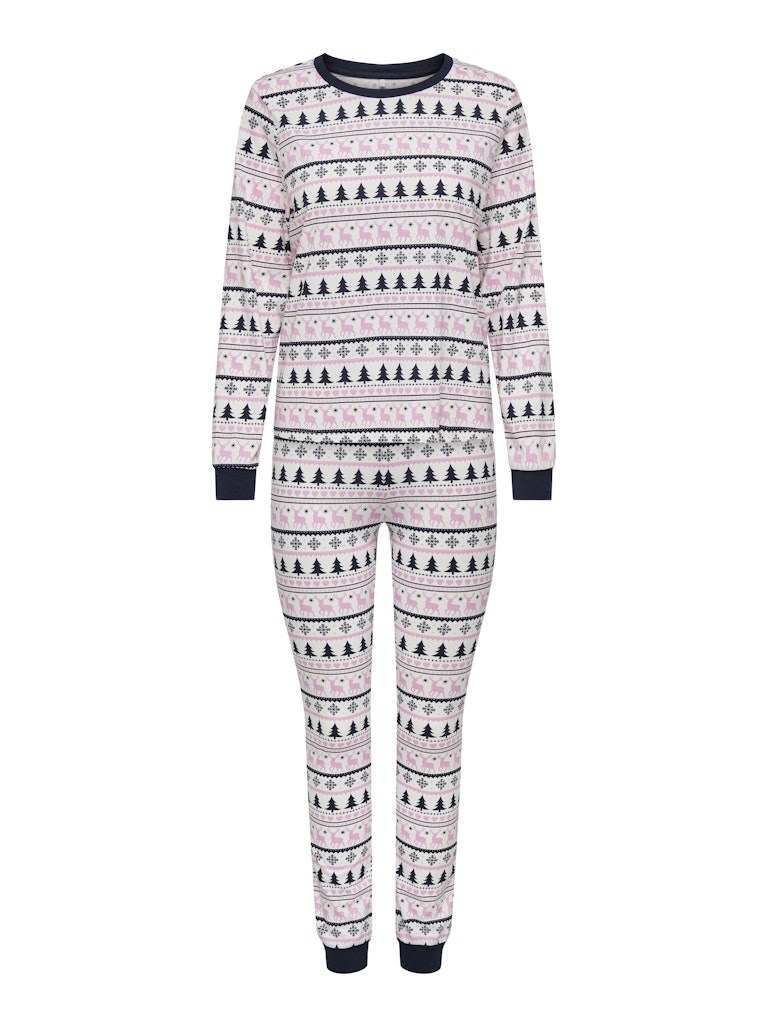 ONLCHRISTMAS L/S AOP NIGHTWEAR SET ACC - Night Sky AOP:RAINDEAR