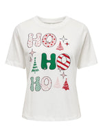 ONLROSIE LIFE S/S TOP BOX XMAS JRS