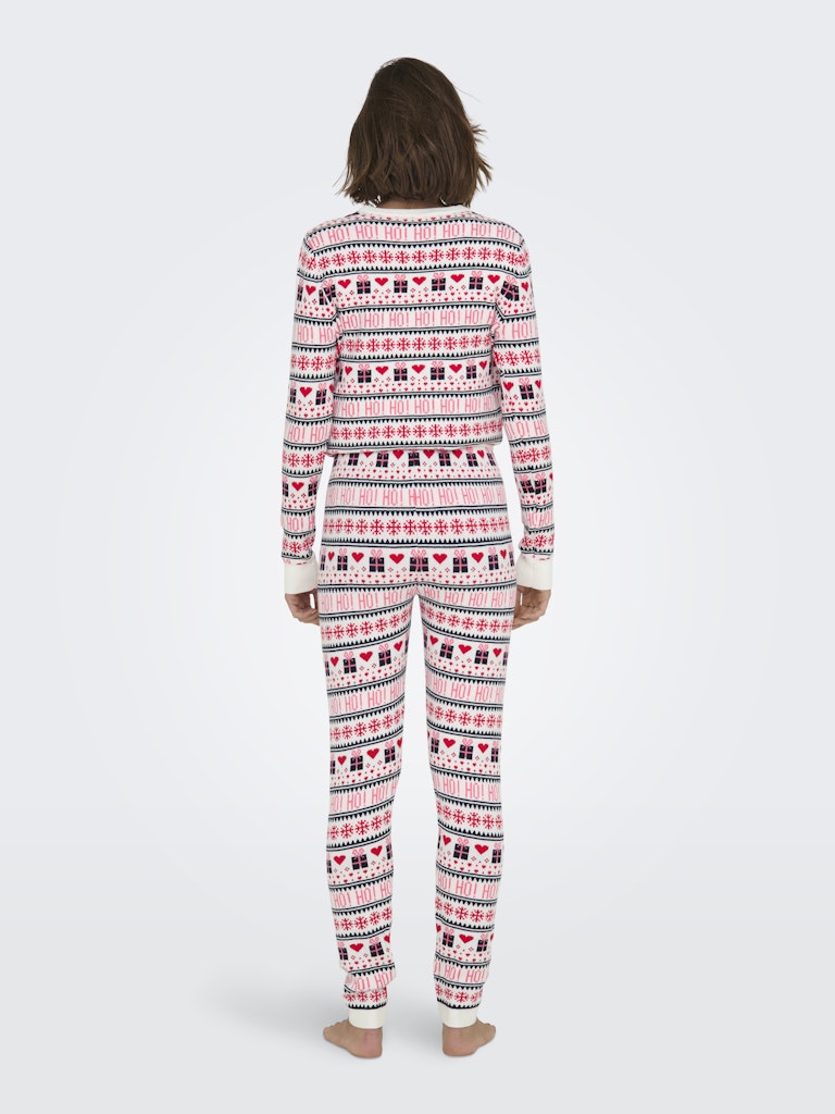 ONLXMAS PRESENT PANT KNT - Cloud Dancer