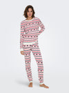 ONLXMAS PRESENT PANT KNT - Cloud Dancer