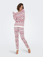 ONLXMAS PRESENT PANT KNT - Cloud Dancer