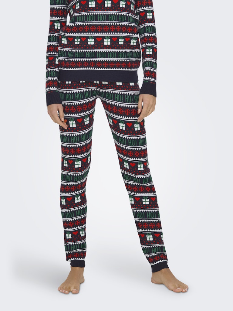 ONLXMAS PRESENT PANT KNT - Night Sky