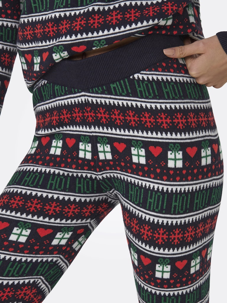 ONLXMAS PRESENT PANT KNT - Night Sky