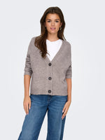 ONLZOEY L/S REGULAR CARDIGAN KNT NOOS - Woodsmoke