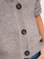 ONLZOEY L/S REGULAR CARDIGAN KNT NOOS - Woodsmoke