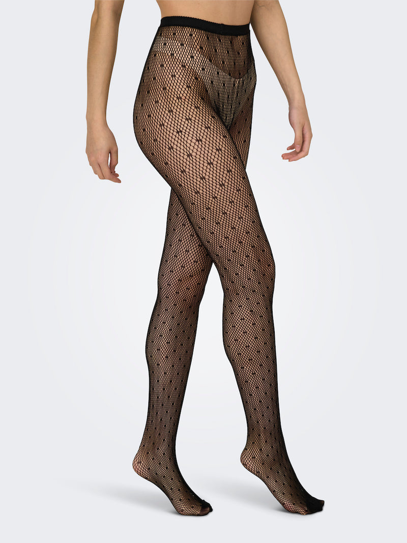 ONLESTA FASHION TIGHTS ACC - Black/NET DOTS