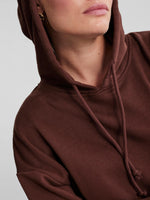 PCCHILLI LS OVERSIZED HOODIE NOOS BC - Chicory Coffee