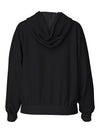 PCCHILLI LS ZIP HOODIE NOOS BC -Black