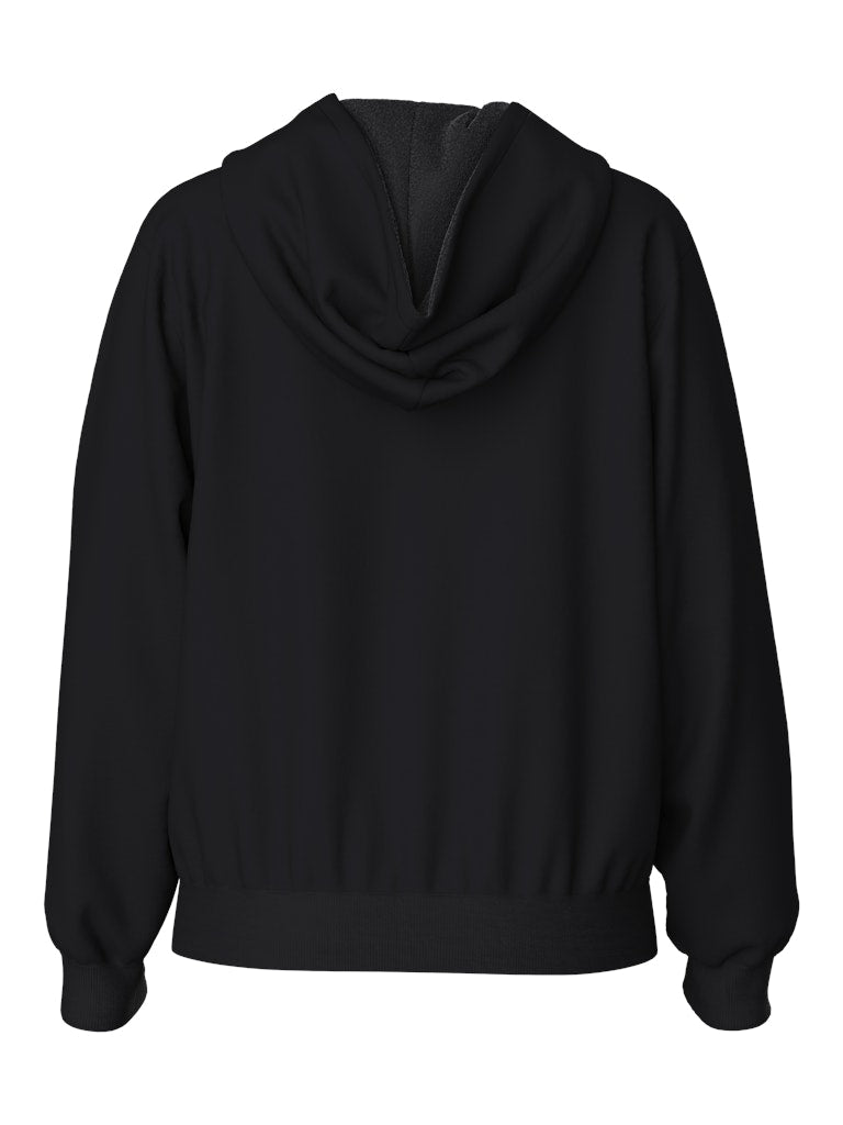 PCCHILLI LS ZIP HOODIE NOOS BC -Black