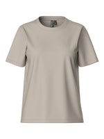 PCRIA SS SOLID TEE NOOS - Silver Gray