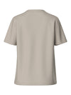 PCRIA SS SOLID TEE NOOS - Silver Gray