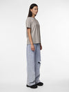 PCRIA SS SOLID TEE NOOS - Silver Gray