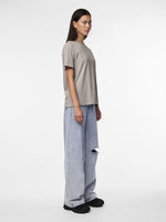 PCRIA SS SOLID TEE NOOS - Silver Gray