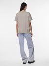 PCRIA SS SOLID TEE NOOS - Silver Gray