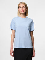 PCRIA SS SOLID TEE NOOS - Cashmere Blue