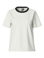 PCRIA SS SOLID TEE NOOS - Bright White contrast