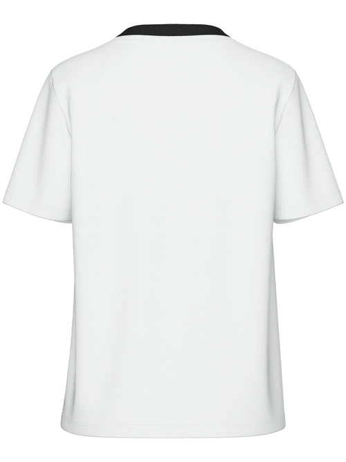 PCRIA SS SOLID TEE NOOS - Bright White contrast